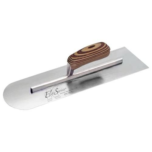 Kraft CFE285 16"x4" Elite Five Star Carbon Trowel – Wood Handle