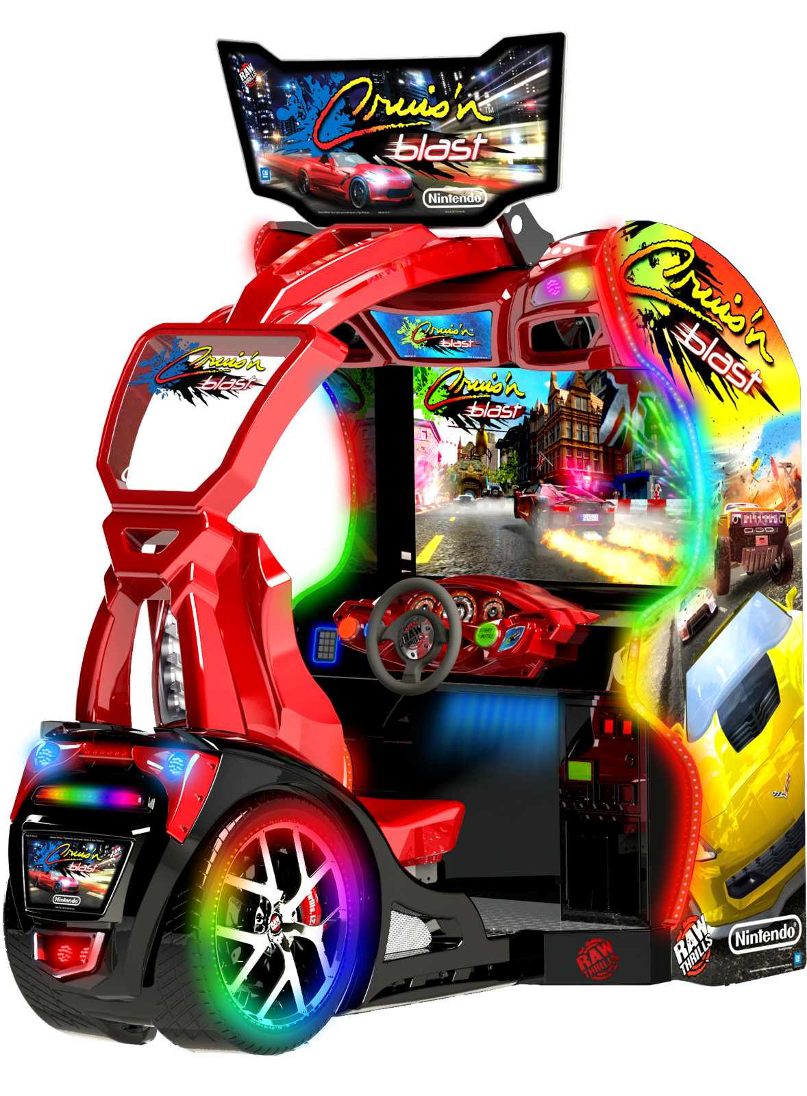 Raw Thrills Cruis'n Blast Driving Arcade Game