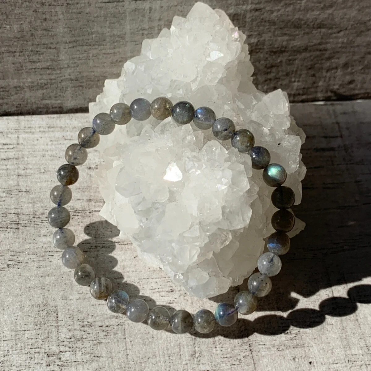 Labradorite Bracelet 6mm Natural Gemstones