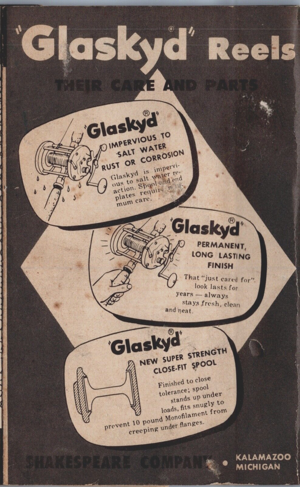 Glassed Reels Bu Shakespeare Fishing Tackle Manual Parts List