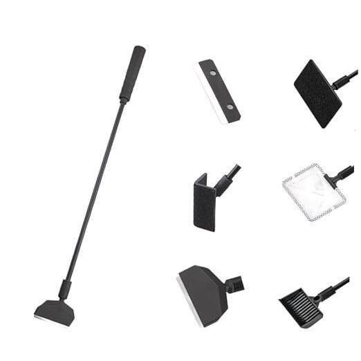 6-in-1 Aquarium Cleaning Tools Fish Tank Cleaning Kit with Long Handle, Algae