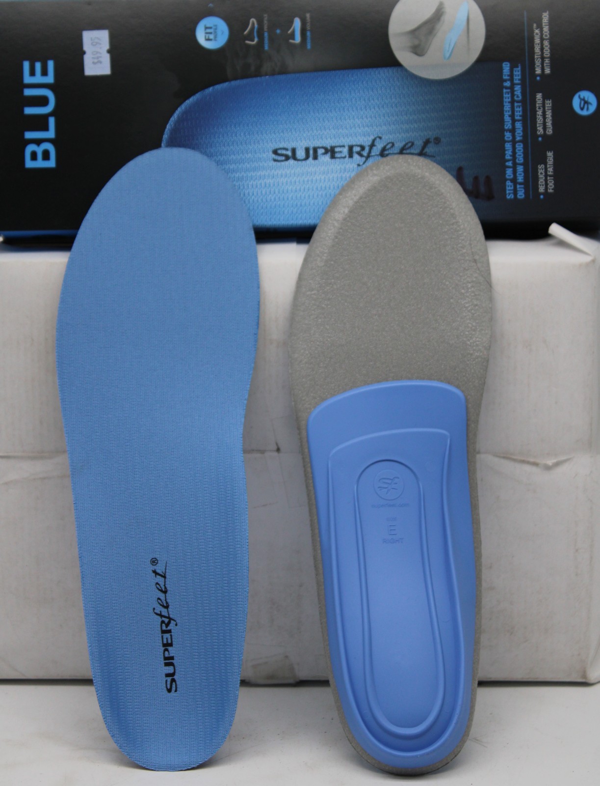 Superfeet RUN Comfort Insole BLUE, MENS 2.5-4;WMNS 4.5-6 FREE SHIPPING