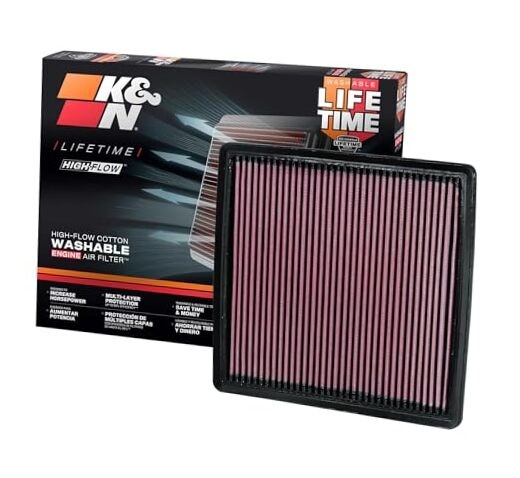 High-Flow Original Lifetime Engine Air Filter: Increase Performance, Premium,