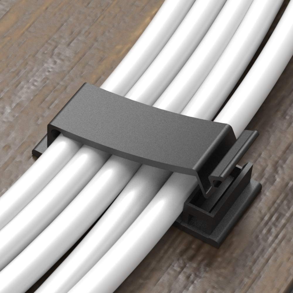 20 PCS Cable Clips Strong SelfAdhesive Multipurpose Wire Holder Tidy Kit