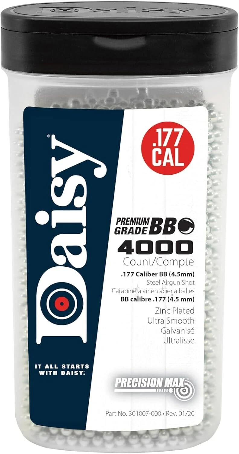 Daisy 4000ct PrecisionMax BBs .177 Cal (4.5mm) Premium Grade BBS Bottle
