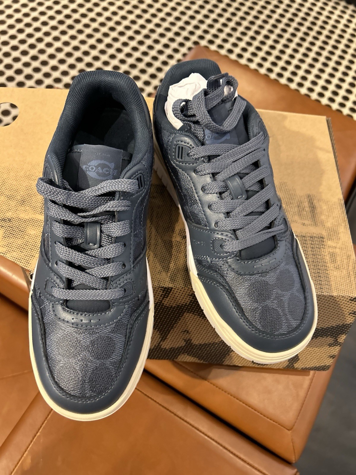 Coach Men's Soho Sneaker With Signature Canvas Denim/Denim CAQ10 7/11/11.5/12/13