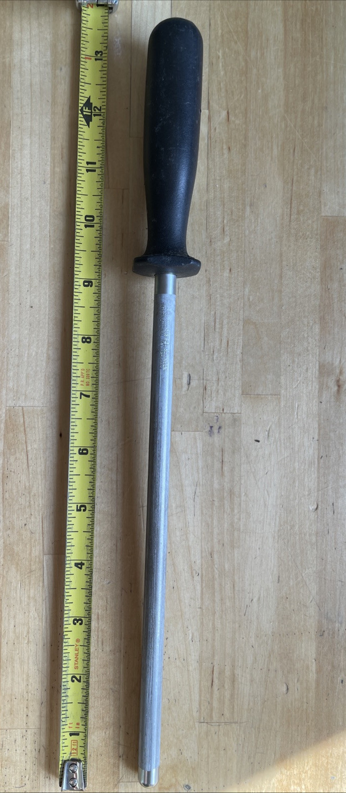 Zwilling J A Henckels 9” Knife Sharpener Honing Steel Straightening Rod Germany