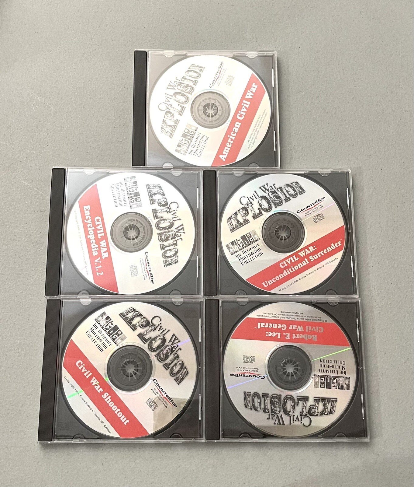 Civil War Explosion Game Set PC 5 CD Mega Set Complete