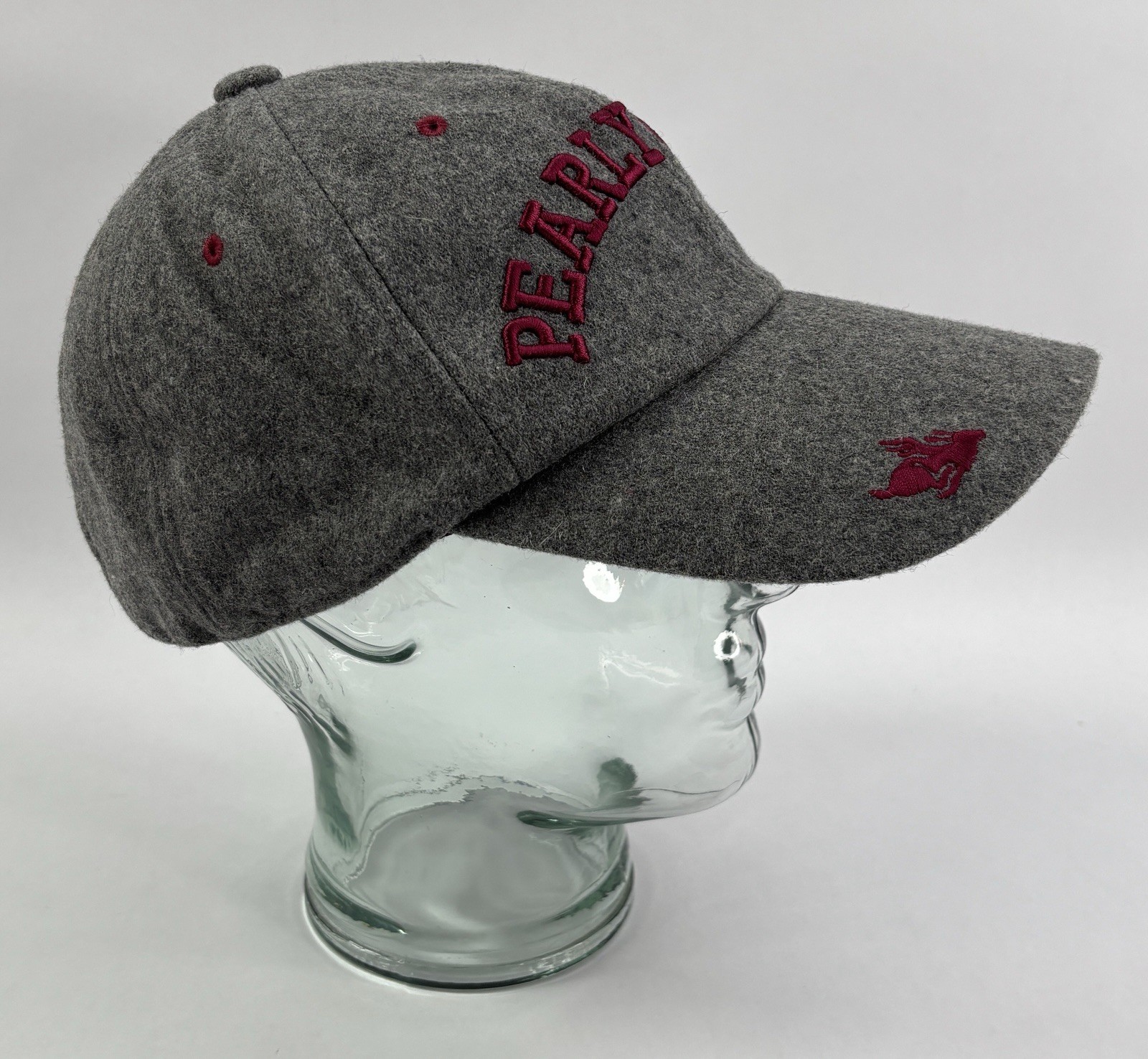 Unisex Pearly Gates Grey/Maroon Wool-Blend Golf Hat/Cap
