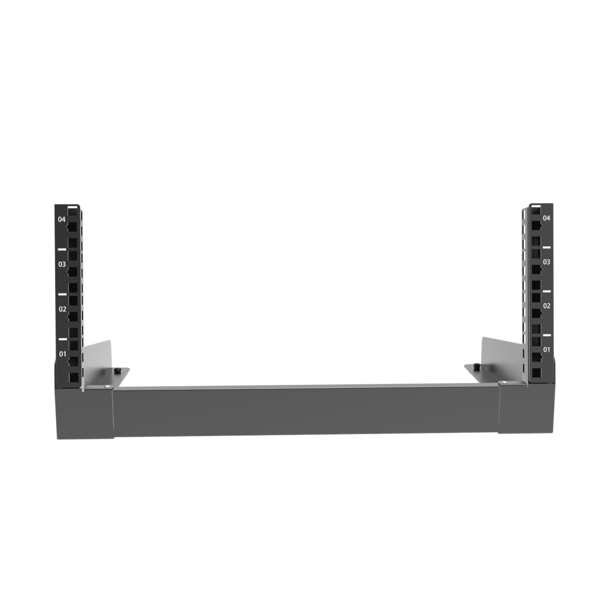 4U Desktop Network Rack 19" Open Frame Free-Standing Tabletop for Server, AV, IT