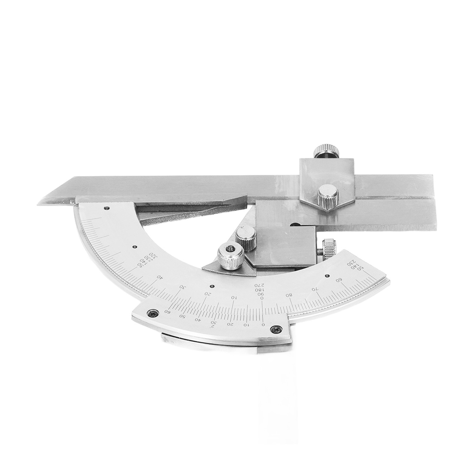Vernier Bevel Protractor 0-320° Fine Tuning Angle Finder Measuring Ruler Part
