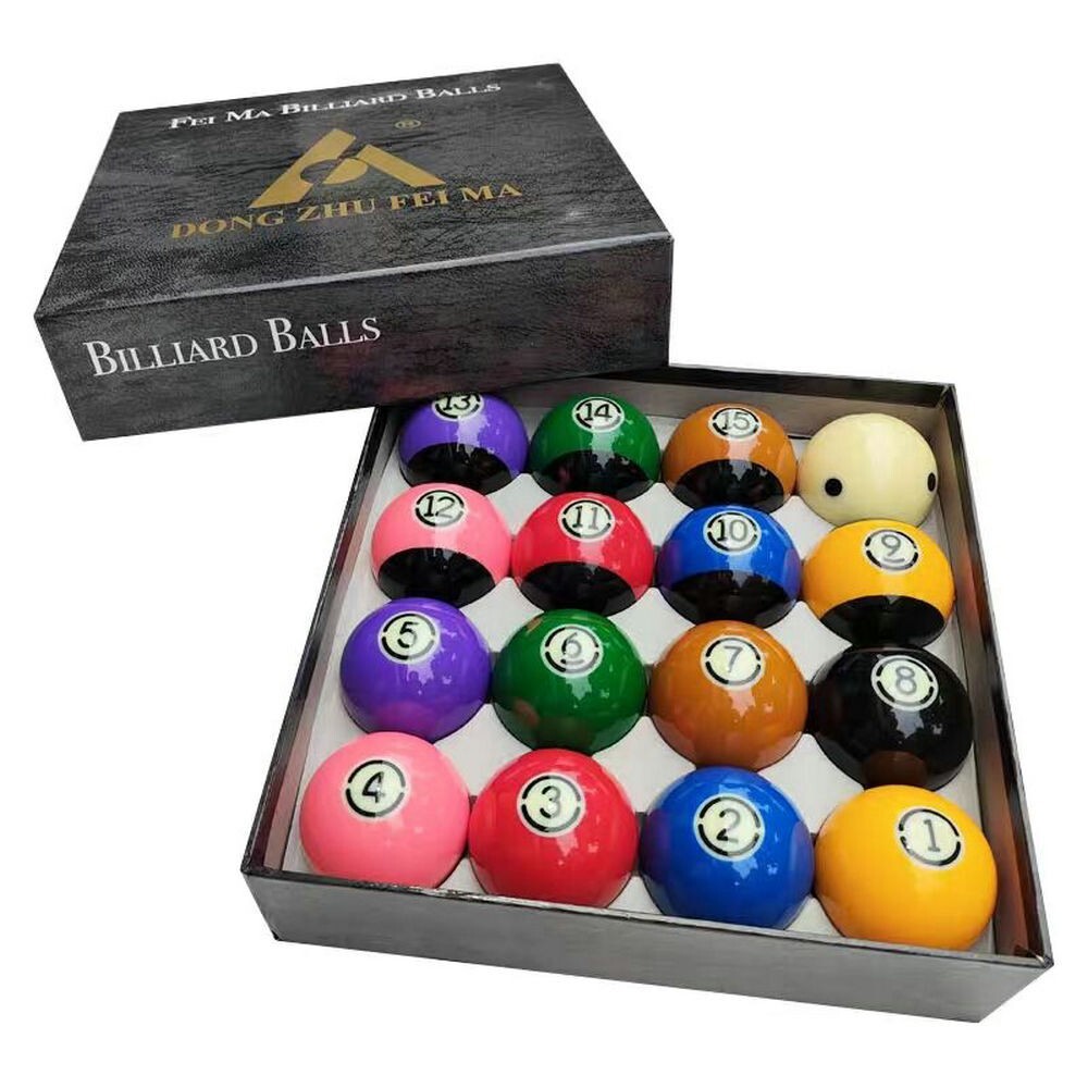 Dongzhu Blacc Phenolic Resin Billiard Pool Ball Set 2-1/4"(57.2mm) New