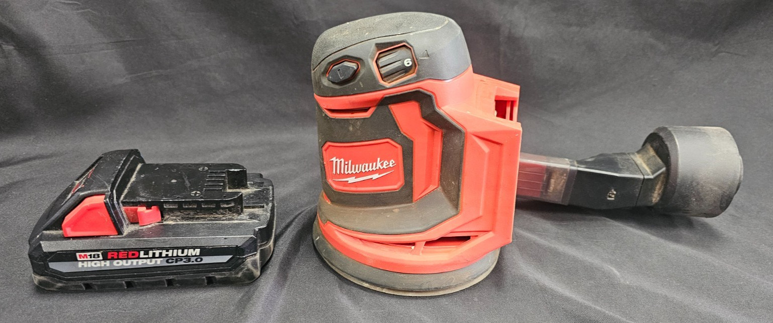 Milwaukee 2648-20 M18 5" Random Orbit Sander with 3Ah Battery