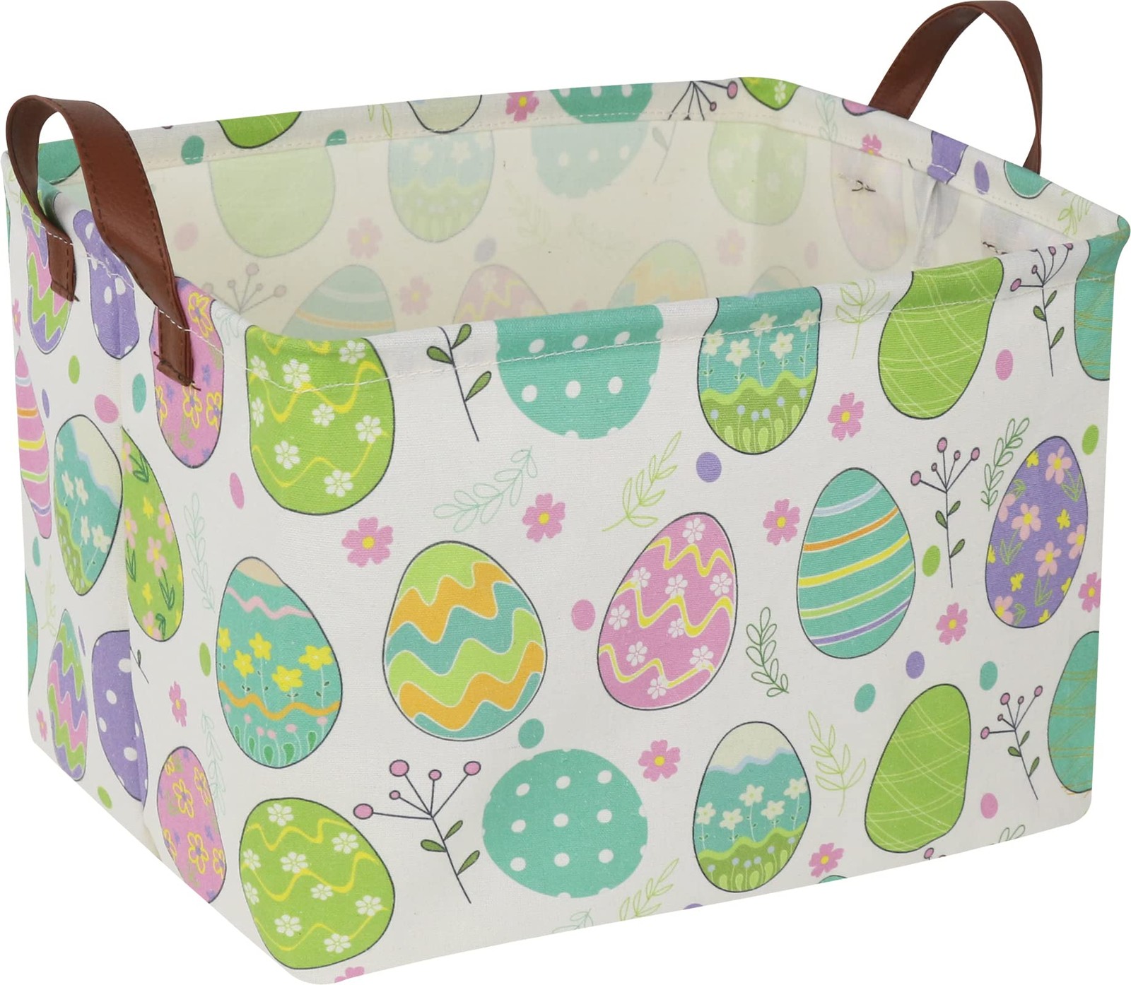 NTAOHAMPER Large ,Empty,Rectangular Colerful Eggs Basket for Boys and Girls G...