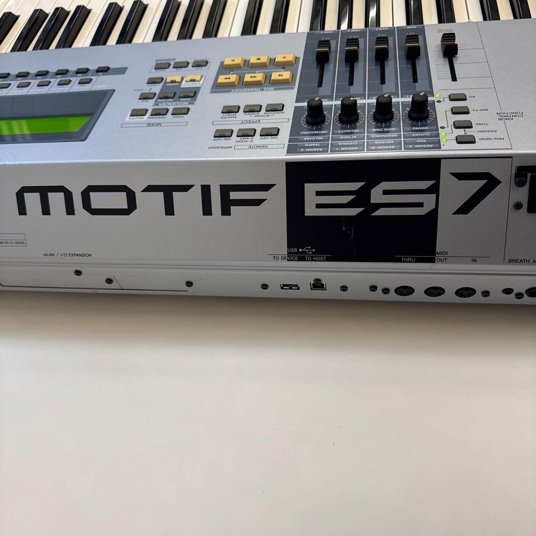 Yamaha MOTIF ES7 76Key Synthesizer Plugin set board add-on Good!!