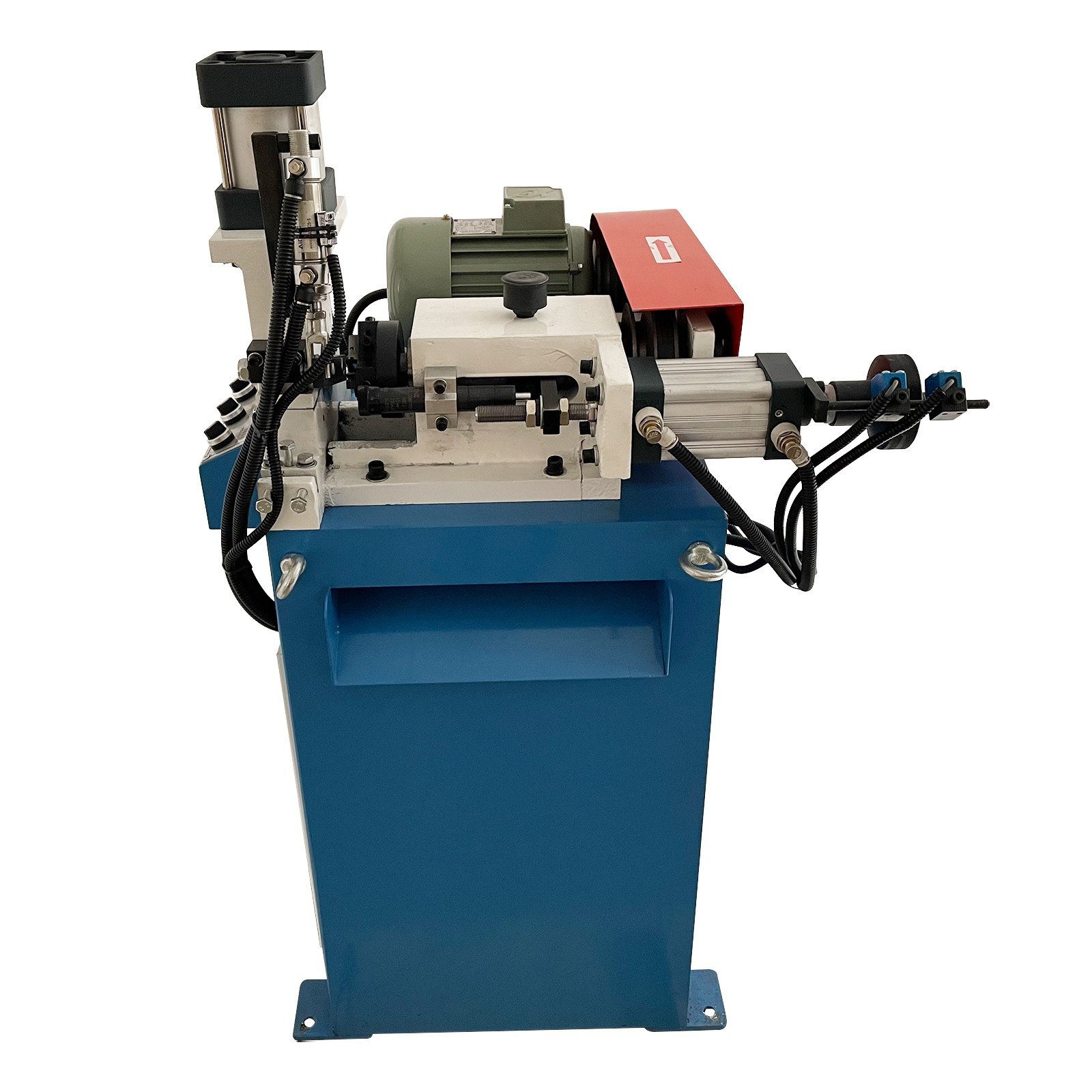 220V 0.75KW 3PH Single Head Pneumatic Chamfering Machine Burr Removal Machine