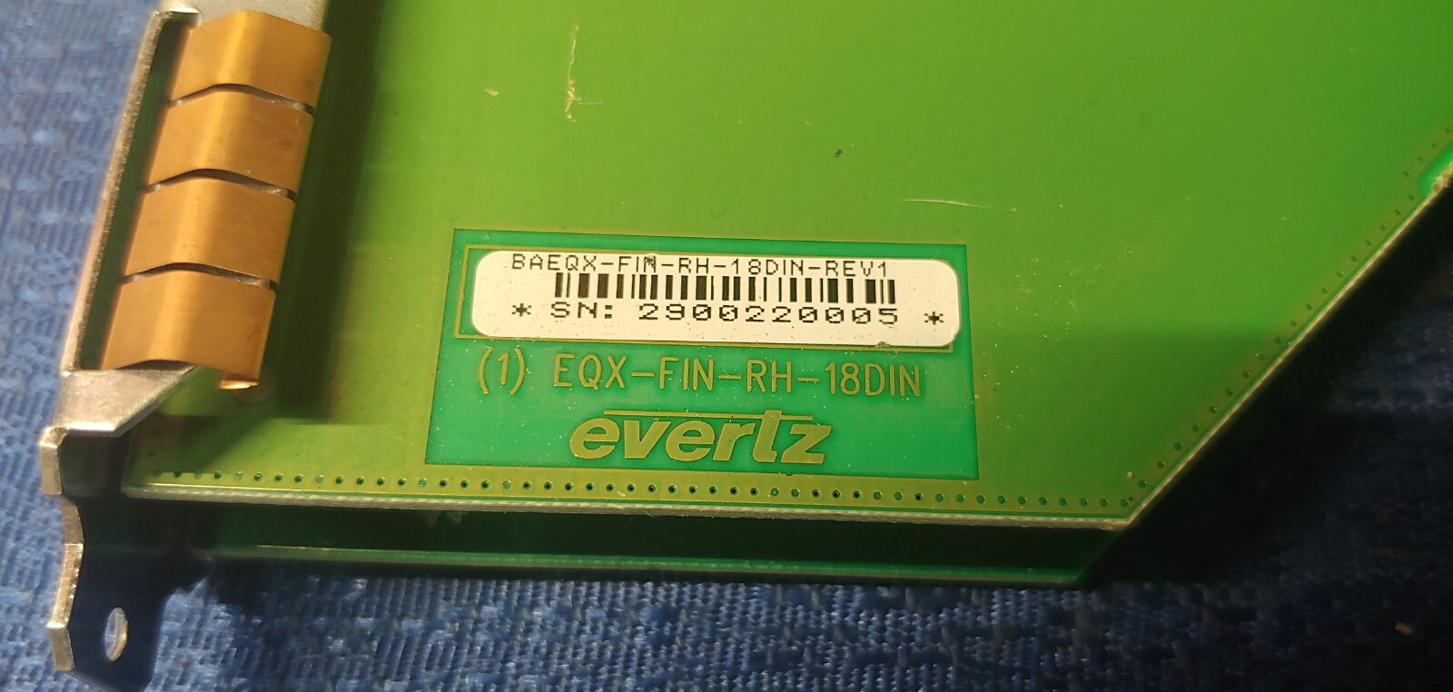 Evertz EQX-FIN-RH-18DIN Module