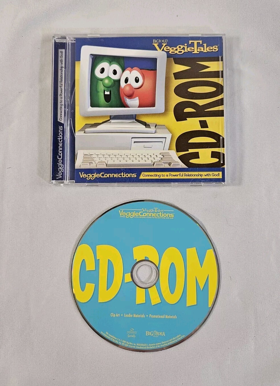 VeggieTales CD-ROM W/Clip Art, Leader & Promotional Materials RARE