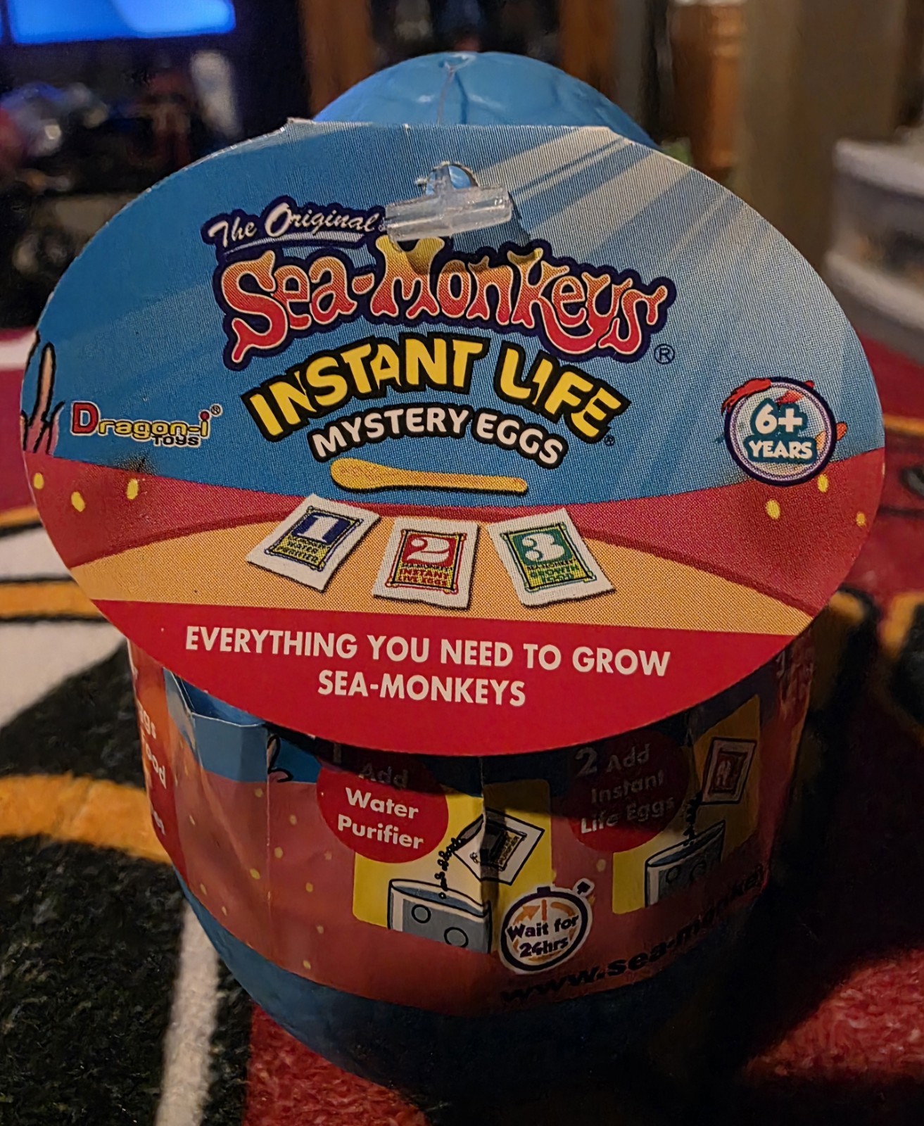 Sea-Monkeys Instant Life Mystery Egg Blue. Classic Toys Educational Gifts