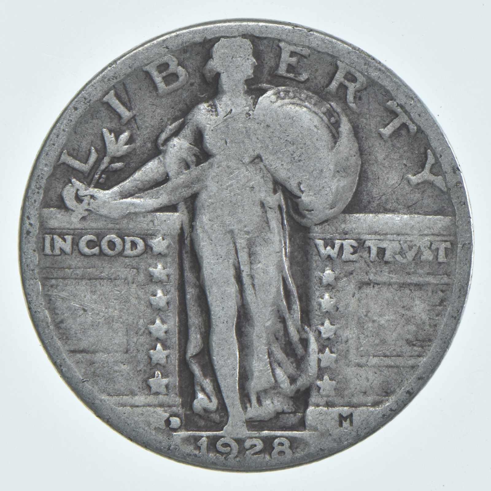 1928-D Standing Liberty Quarter AC Average Circ (1 coin)
