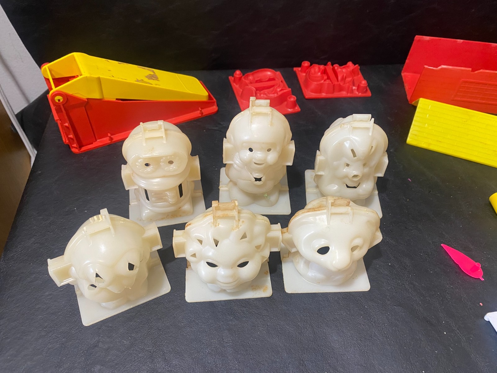 vintage play-doh parts molds pieces plastic forms items with issues