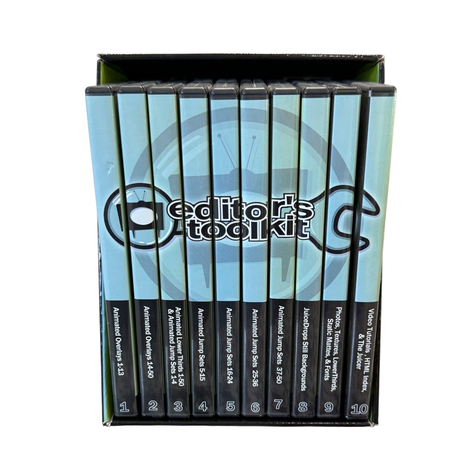 Digital Juice Editor's Toolkit DVD Set Vol 1-10 Motion Graphics Video Assets