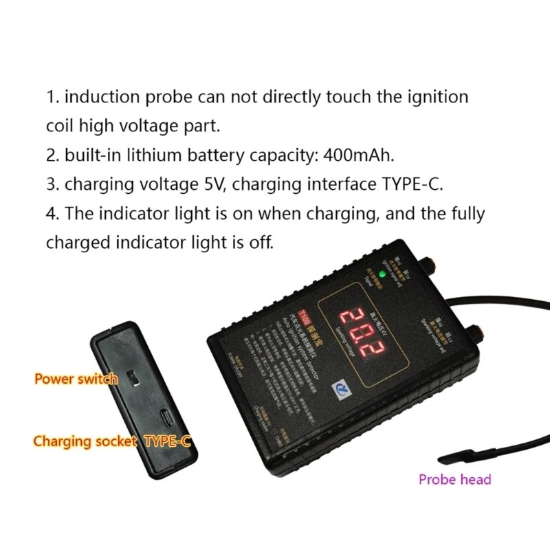 Ignition Systems Tester Car Engine Coils Diagnosis Tool Voltage Signal Detection