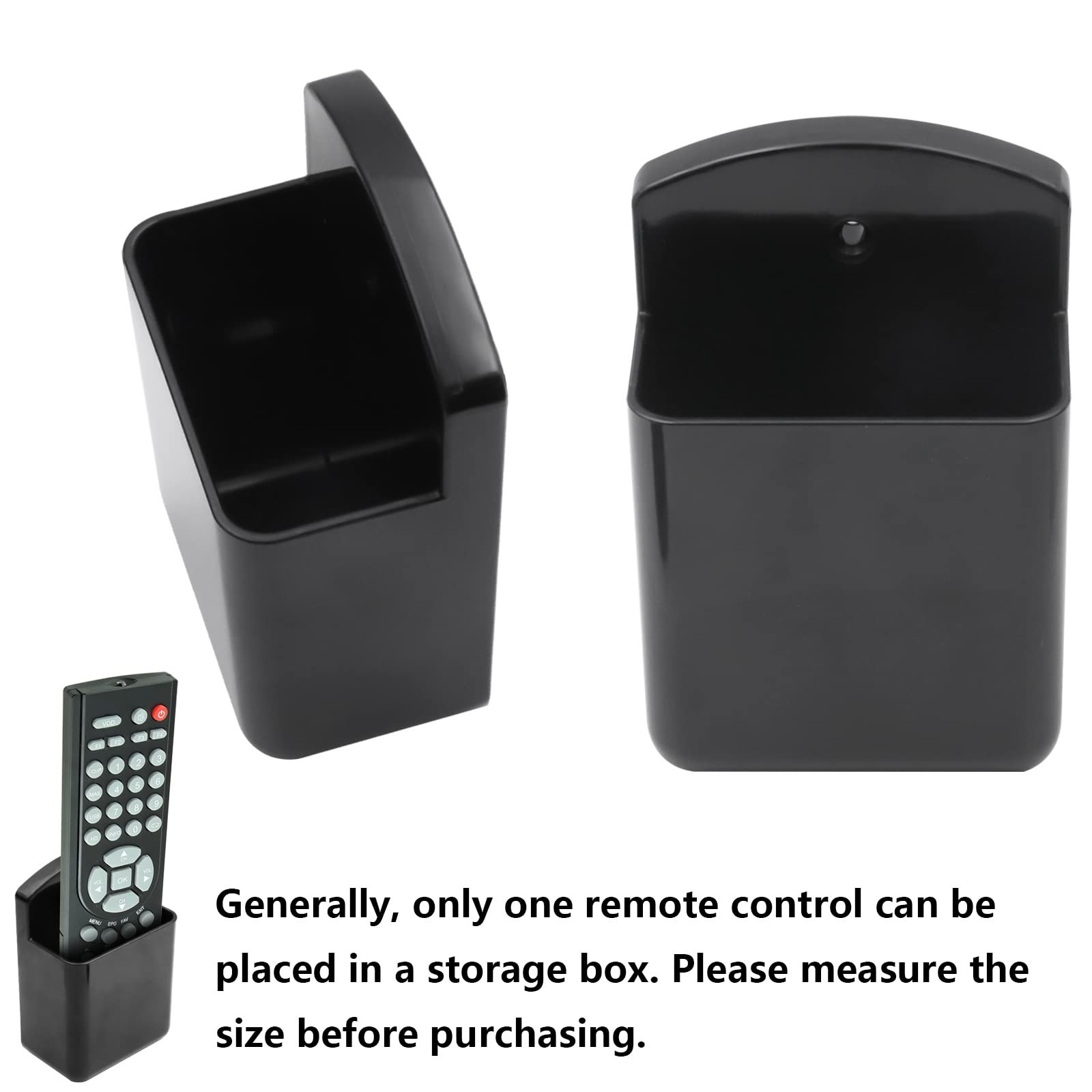 4 Pack Self Adhesive TV Air Conditioner Remote Control Holder Wall Mount Stor...