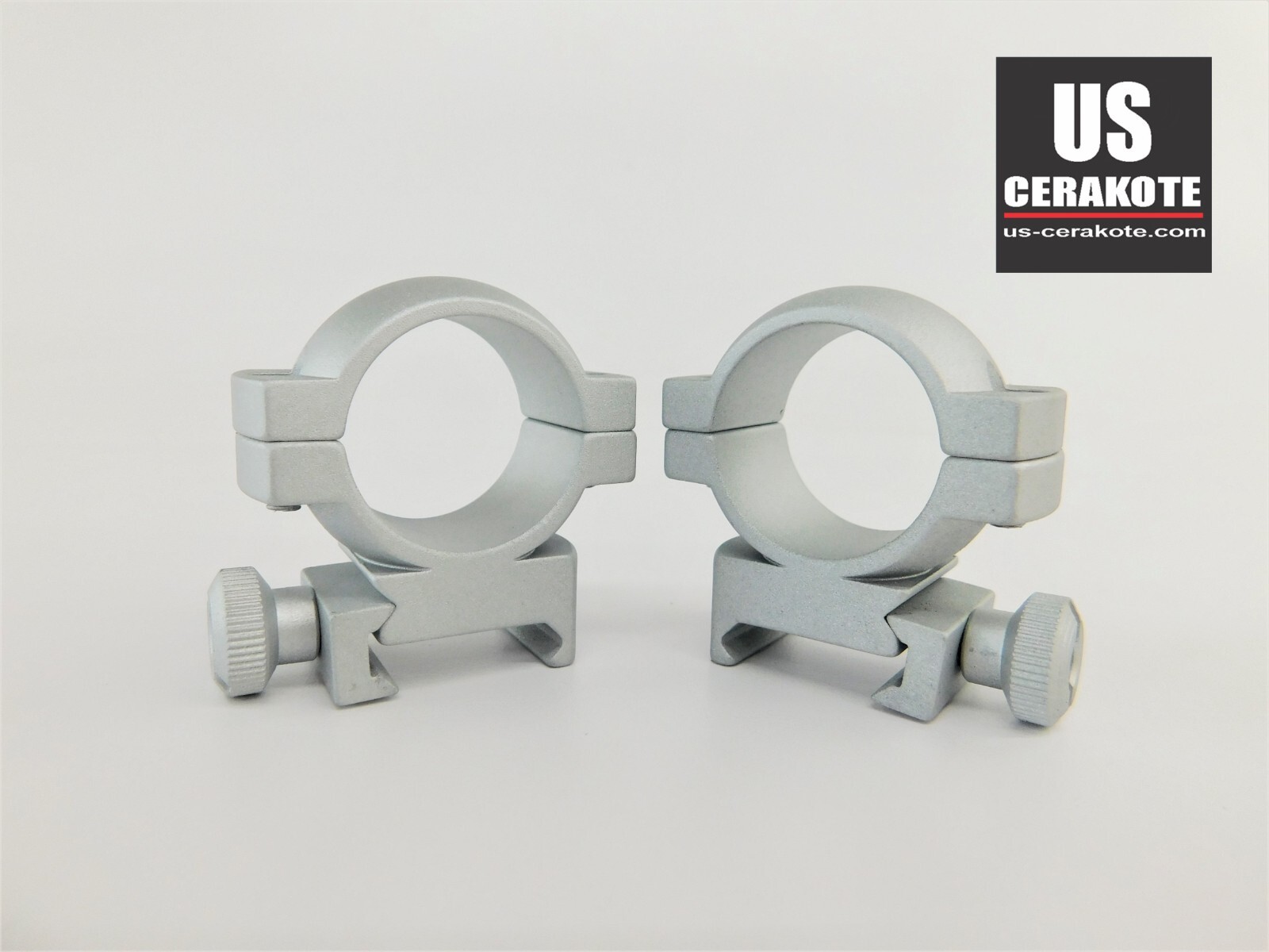 Vortex Hunter Riflescope Rings 1" Medium Weaver Style Satin Silver RING-M