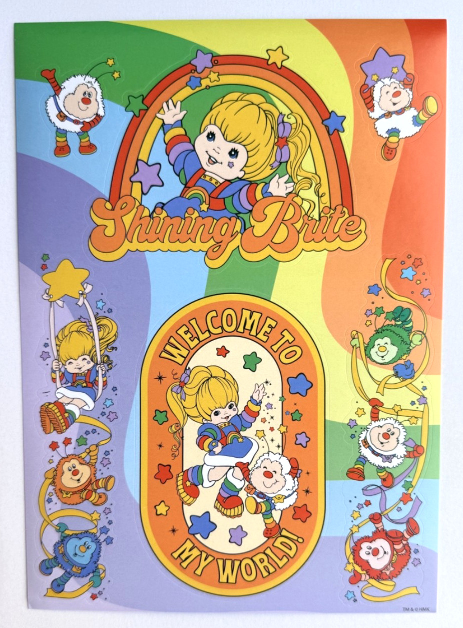 Hallmark HMK 🌈 Rainbow Brite 🌈 Sticker Sheet Lucky Twink Champ & Romeo