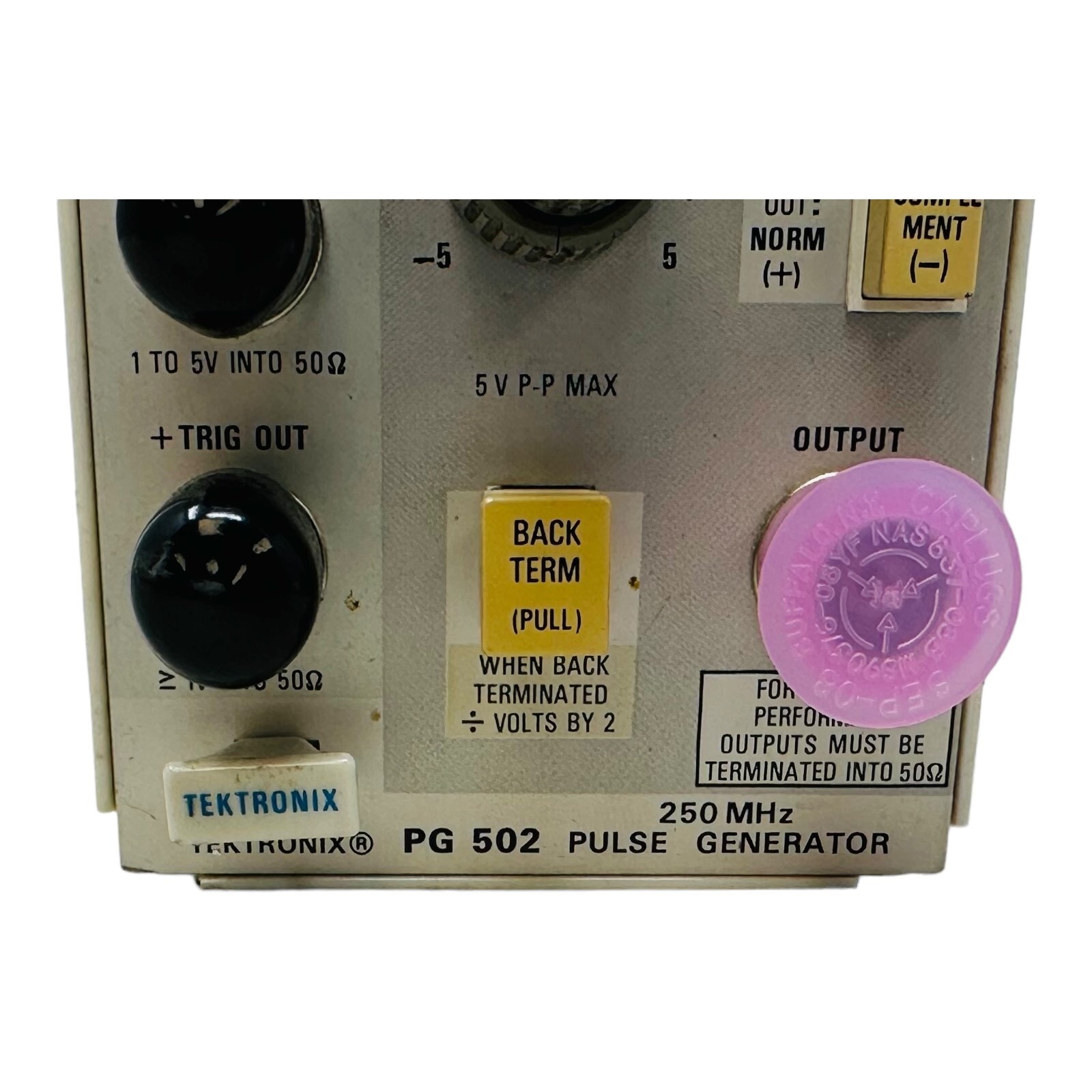 TEKTRONIX PG502 PULSE GENERATOR ***CALIBRATED***