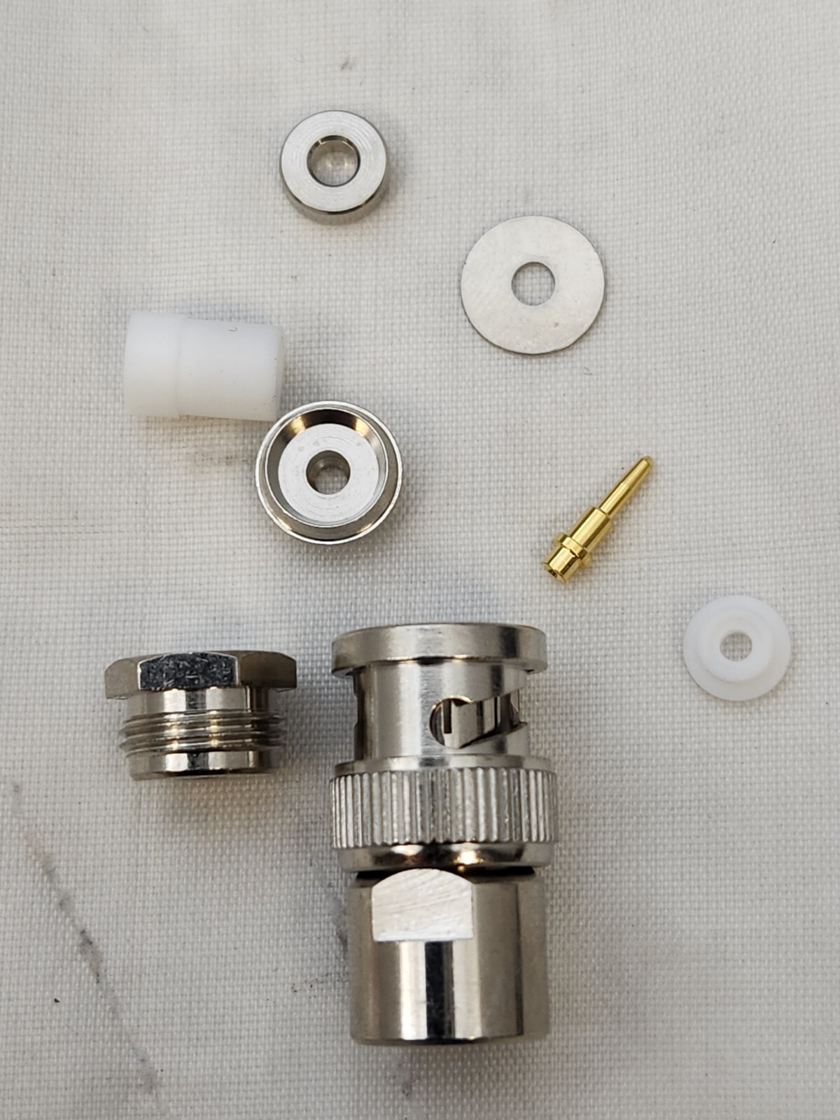 BNC Male Connector Clamp Coax RG174, RG188, RG316 2(LOT)