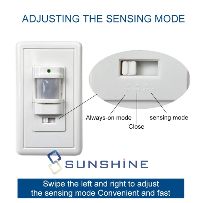 110V Automatic PIR Occupancy Motion Sensor Light Switch Auto On/Off Infrared