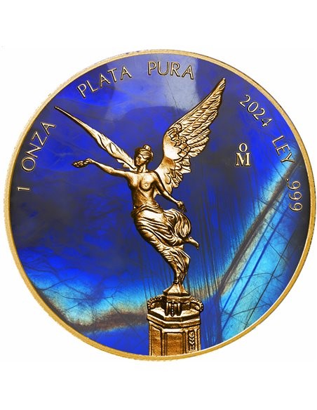 METAL MOONSTONE 1 Oz Silver Coin Mexico 2024