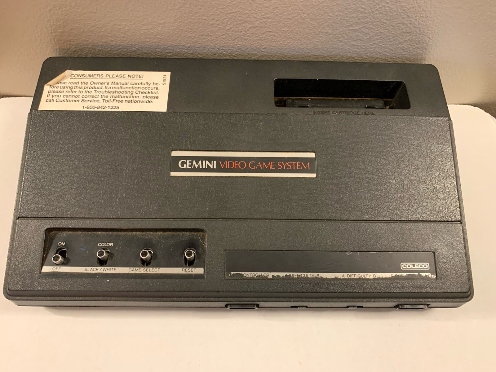 Coleco Gemini System | Console & Cords | 2 Controllers | 9 Games | Tested (Read)