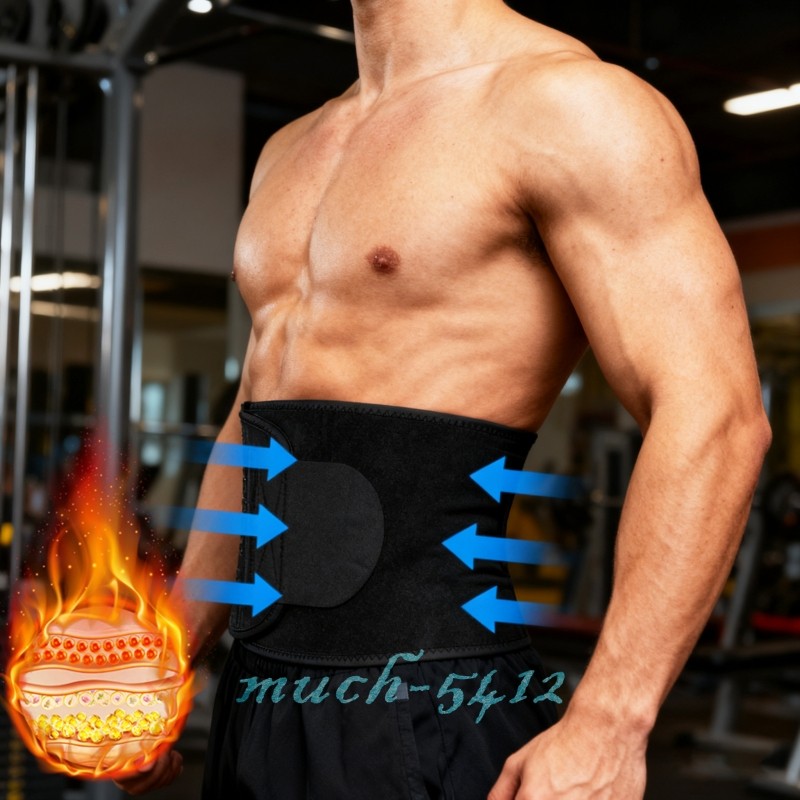 Men Waist Trimmer Belt Sweat Wrap Slimming Tummy Stomach Weight-Loss Fat Burner