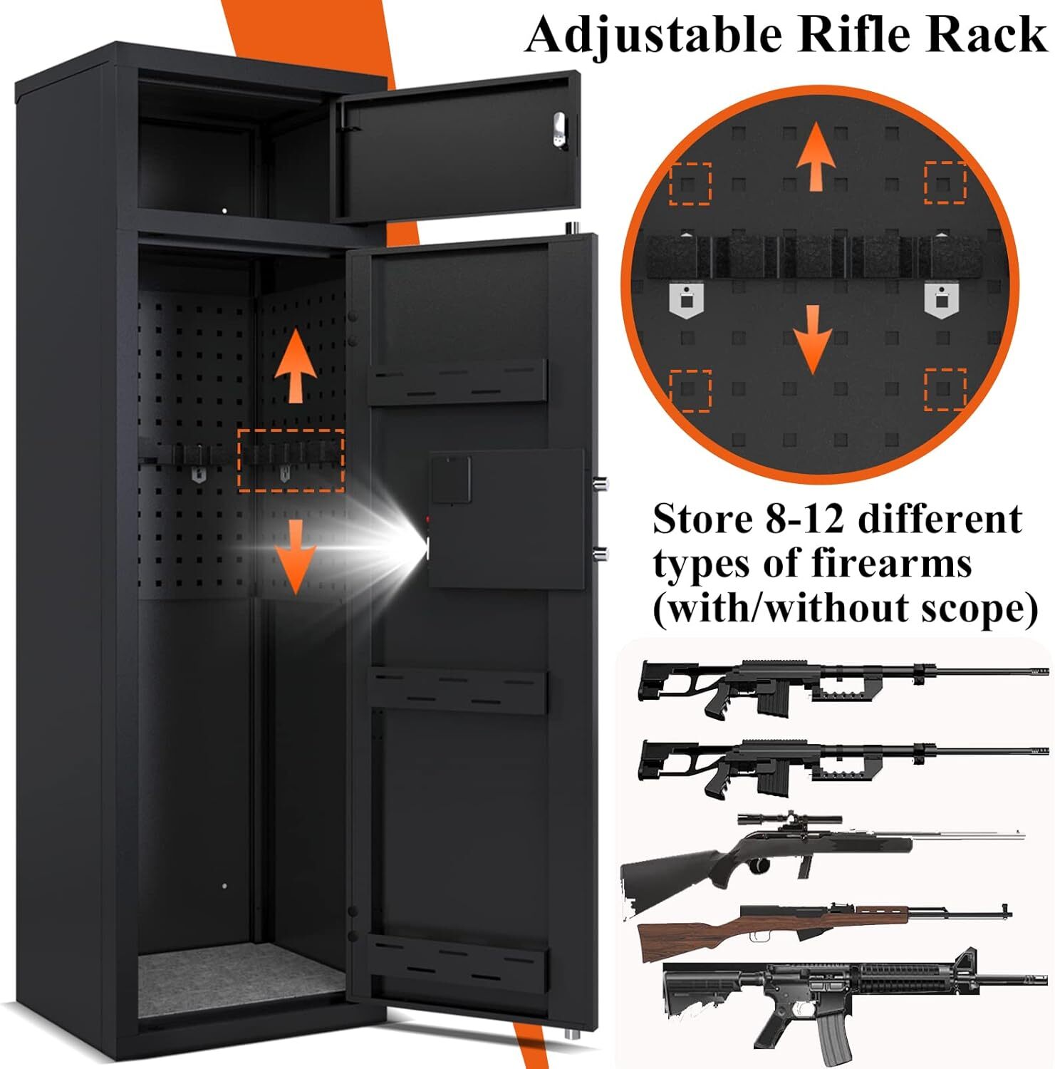 Gun Safe KAER 10-12 Rifle Gun Safe,Gun Safes,Gun Safes&Cabinets,Large Rifle Safe