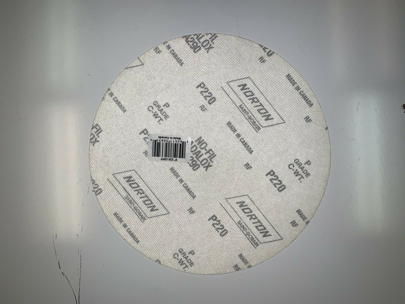 NEW! Norton Disc Kit, 9 In, 220 Grit, Disc/Pad Package of 20