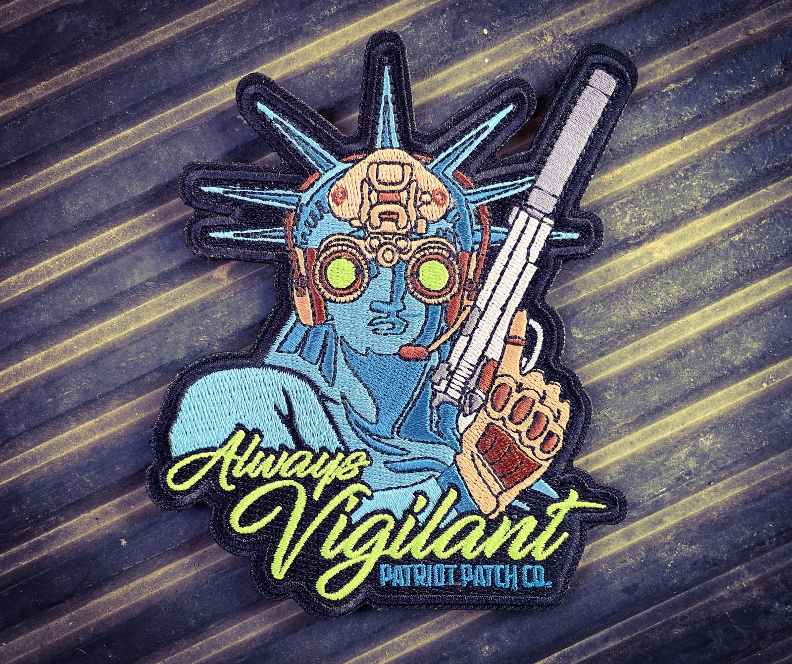 Patriot Patch Co. - Always Vigilant Statue of Liberty Embroidered Patch