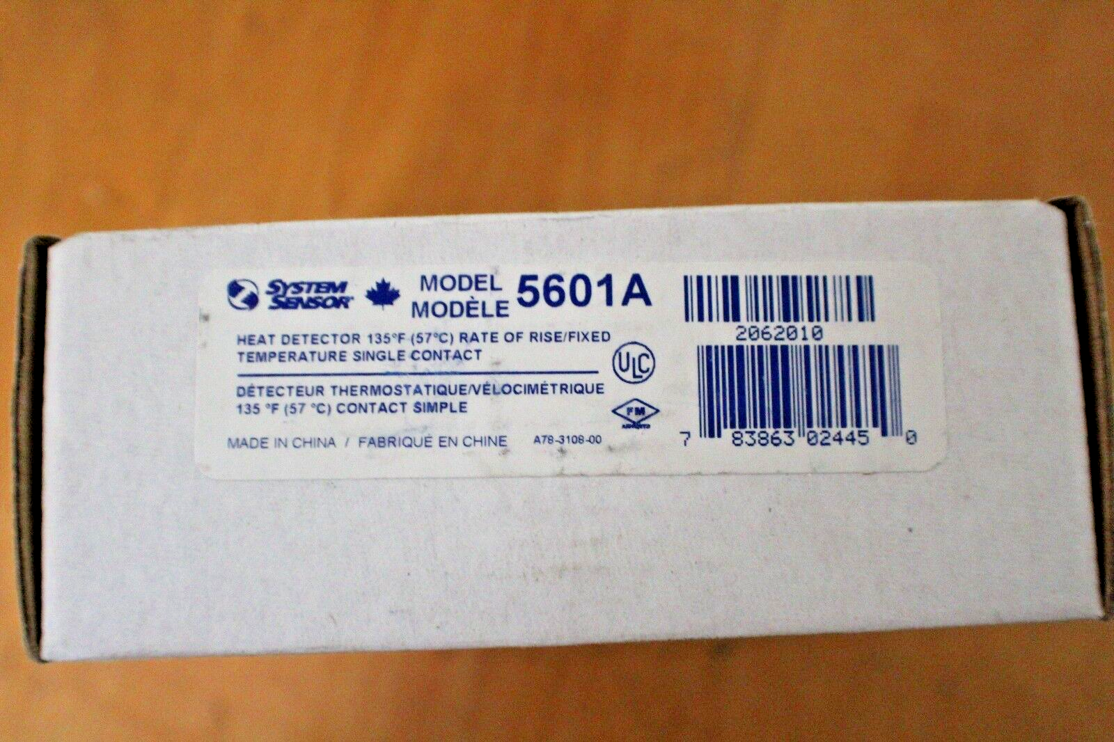 System Sensor 5601A – Heat Detector 57c/135f ROR/Fixed Temp Single Contact