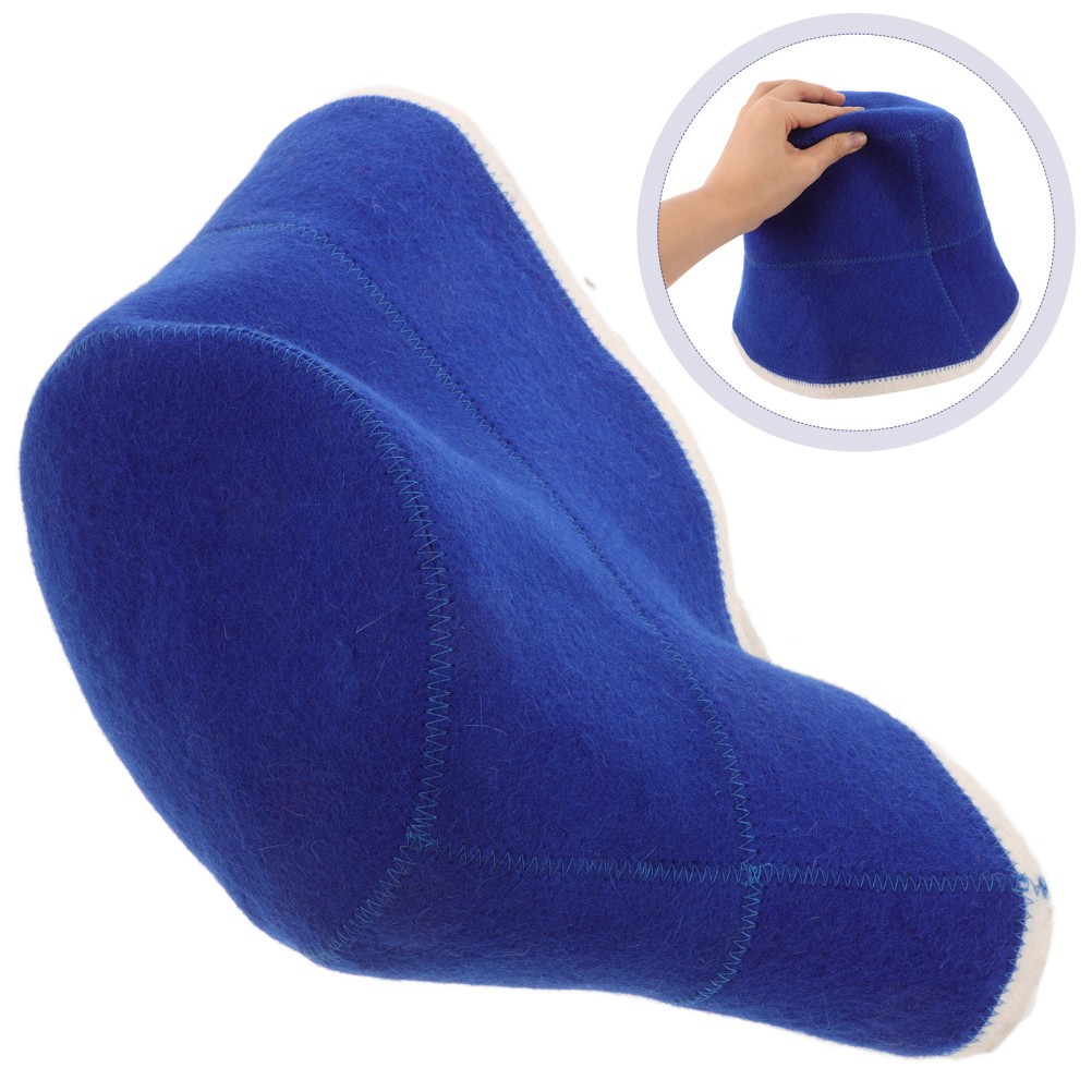 Satin Cap Wool Sauna Hat Steam Room Accessories Baby Bath Shield