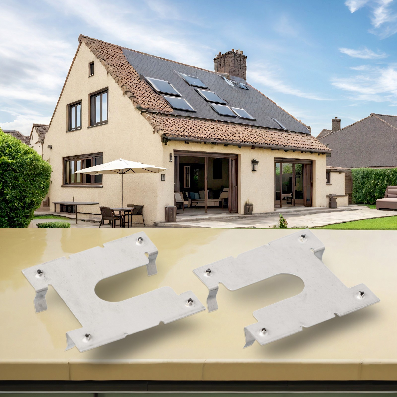Solar Energy Grounding Lug Grounding Washer Rail Conductive Sheet Silver
