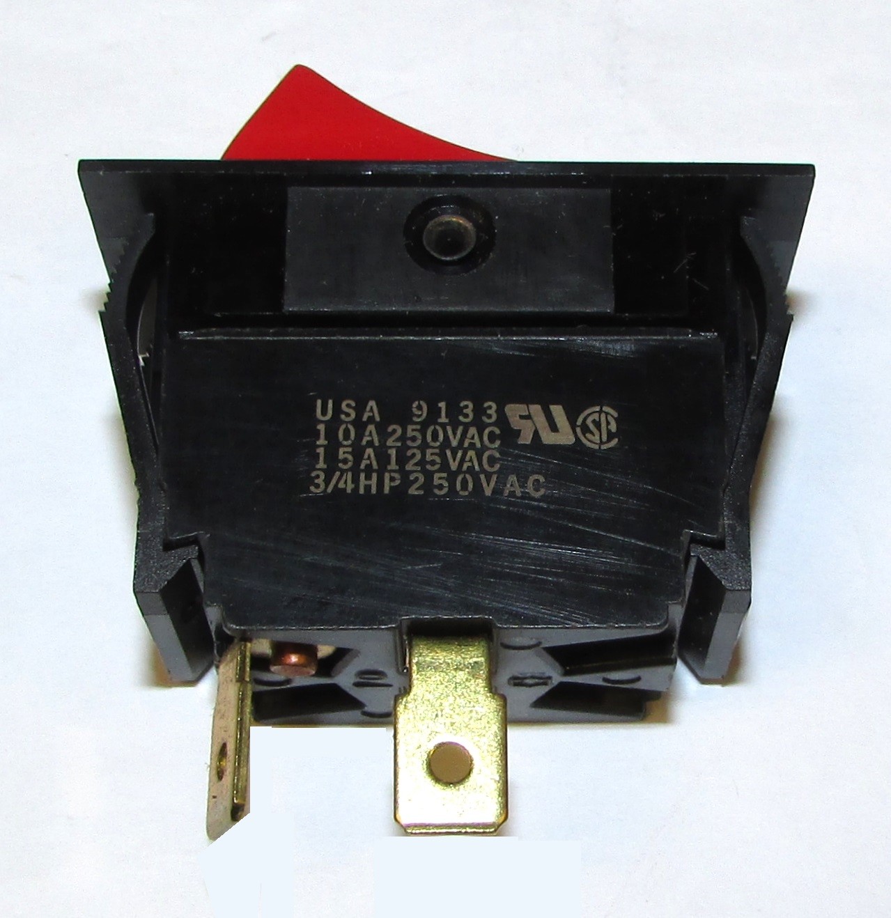 EATON 8961K52 RED ON OFF Rocker Switch 9116 10-15 Amp 125-250VAC 3/4HP