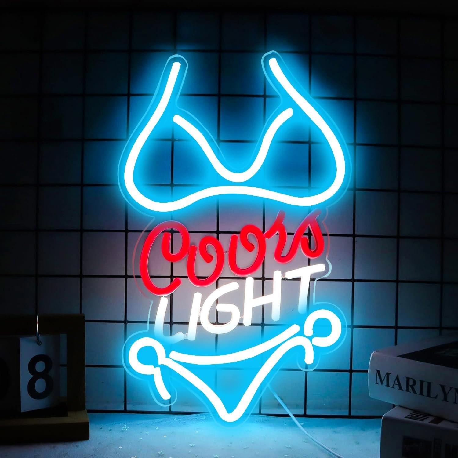 JFLLamp Bikini Crs LIGHT Neon Signs for Wall Decor Neon Lights for Business L...
