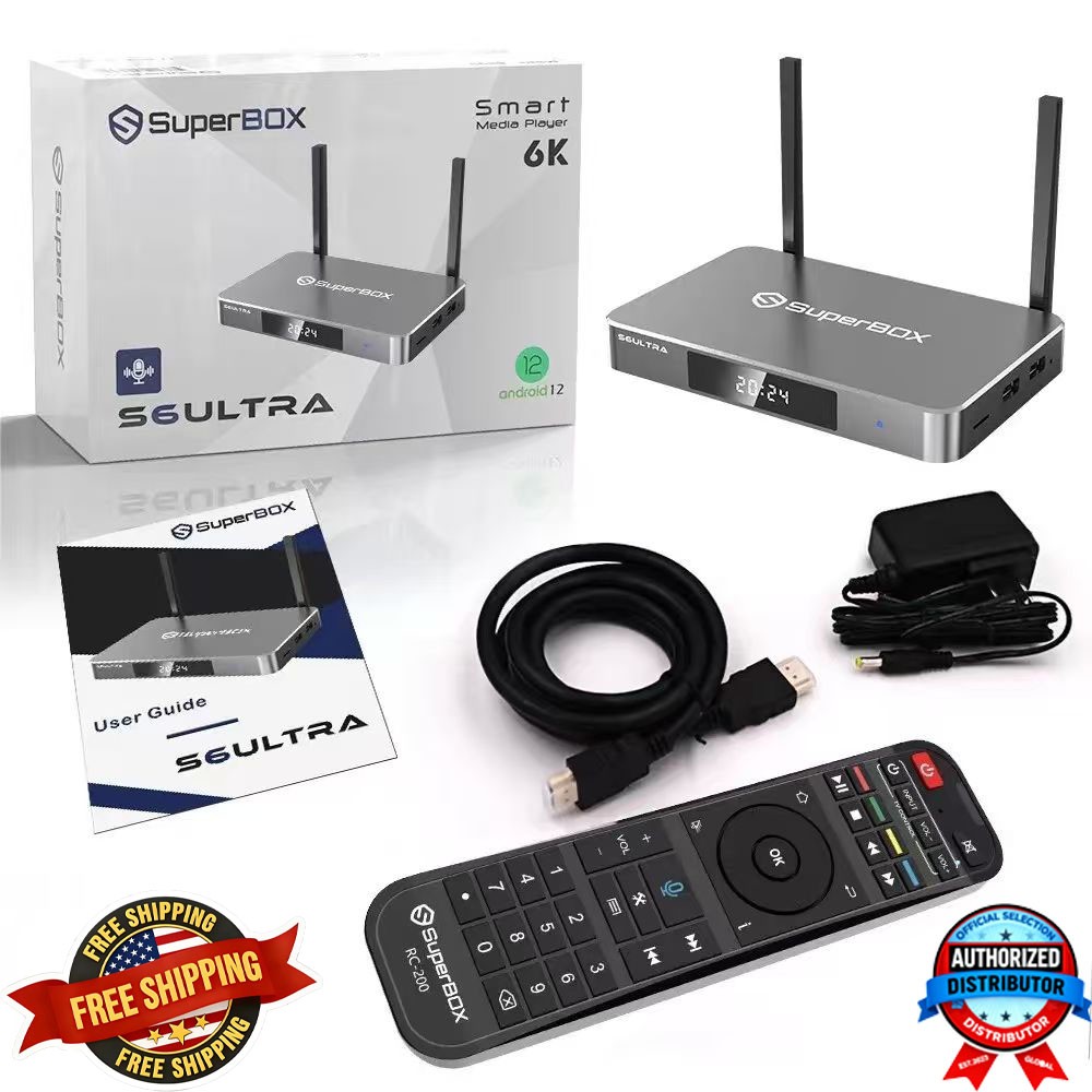 SuperBox S6 Ultra TV BOX - Authorized Distributor - 100% Genuine Ship Same Day