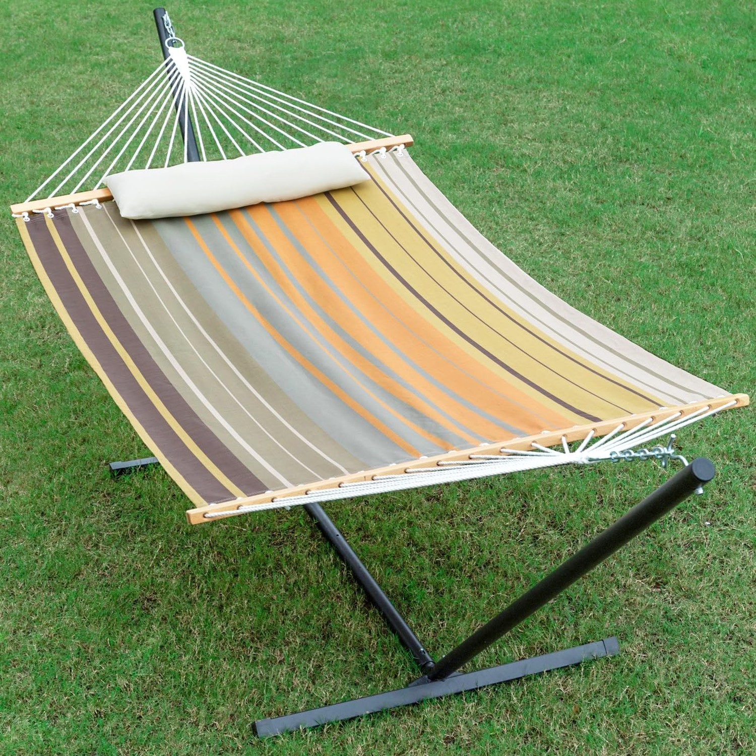 GAFETE Waterproof Double Hammock with Stand for Outside Heavy Duty, 2 Person ...