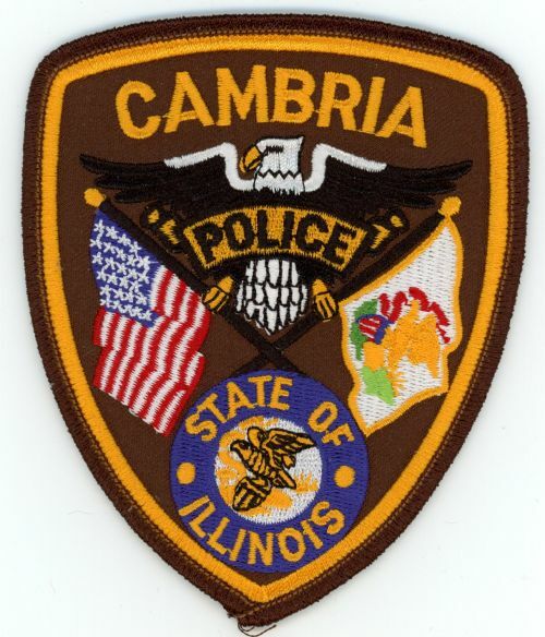 ILLINOIS IL CAMBRIA POLICE NICE SHOULDER PATCH SHERIFF