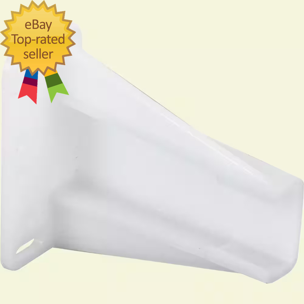 Drawer Side Track Brackets, White Nylon (1-Pair)