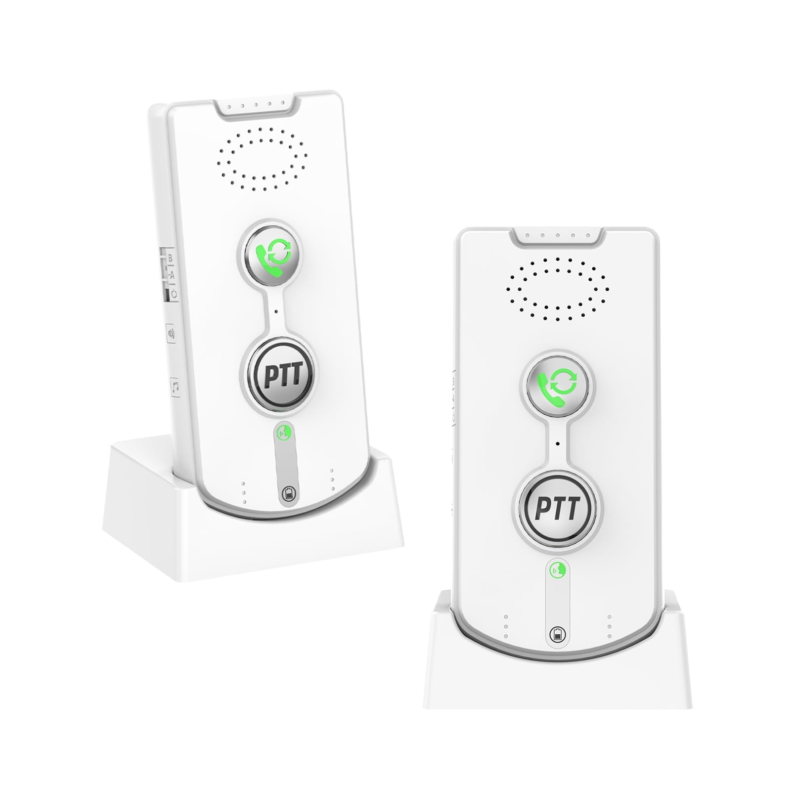 2 Way Intercom for Home,Wireless System Portable,Long white