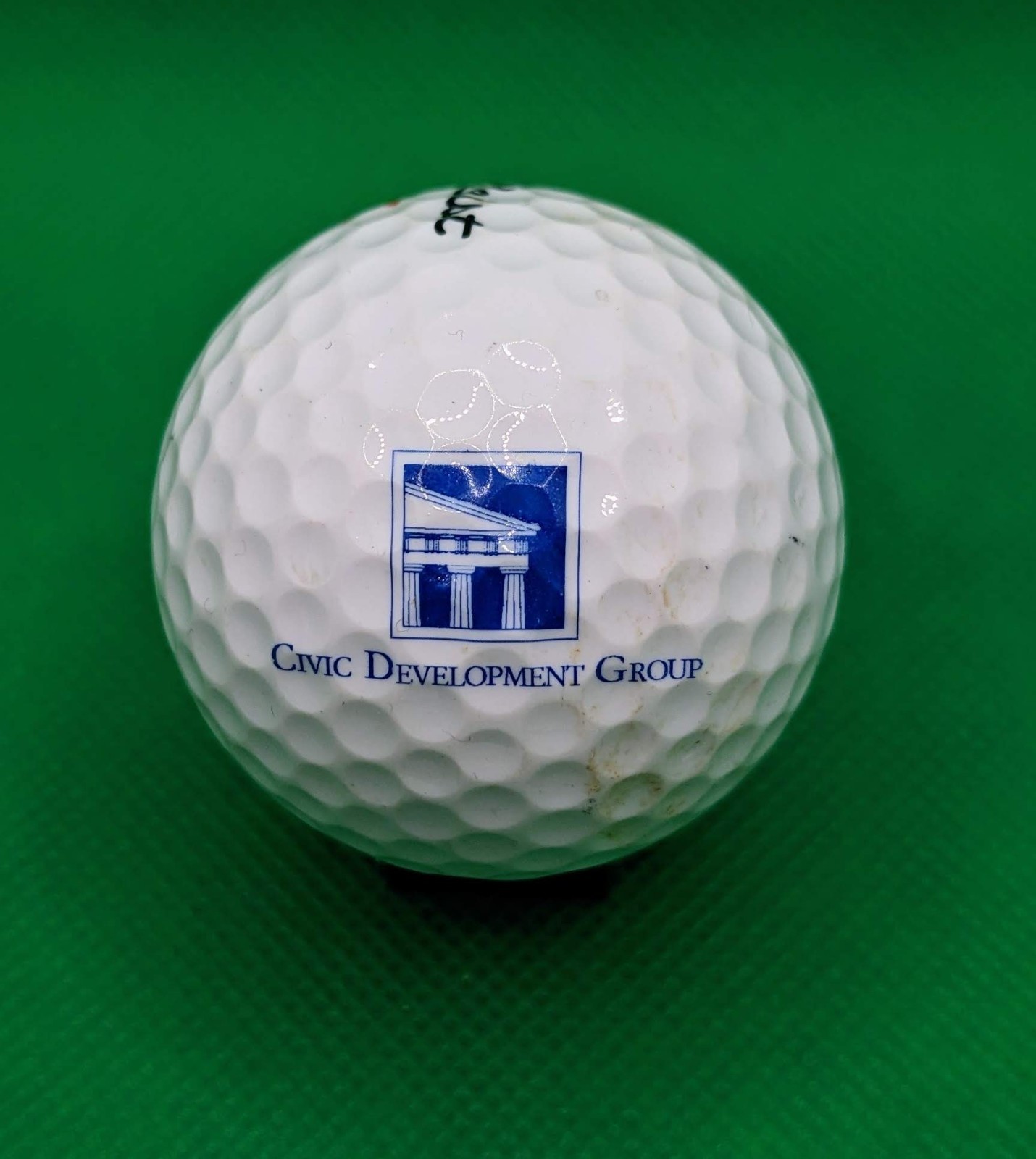 Vintage Civic Development Group logo golf ball